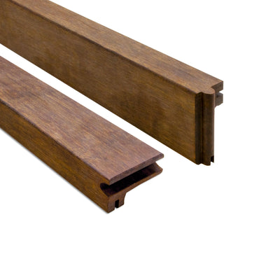 Abschluss- und Treppenkantenprofil Bamboo N-durance - geölt - 1850 x 65 x 20/30 mm