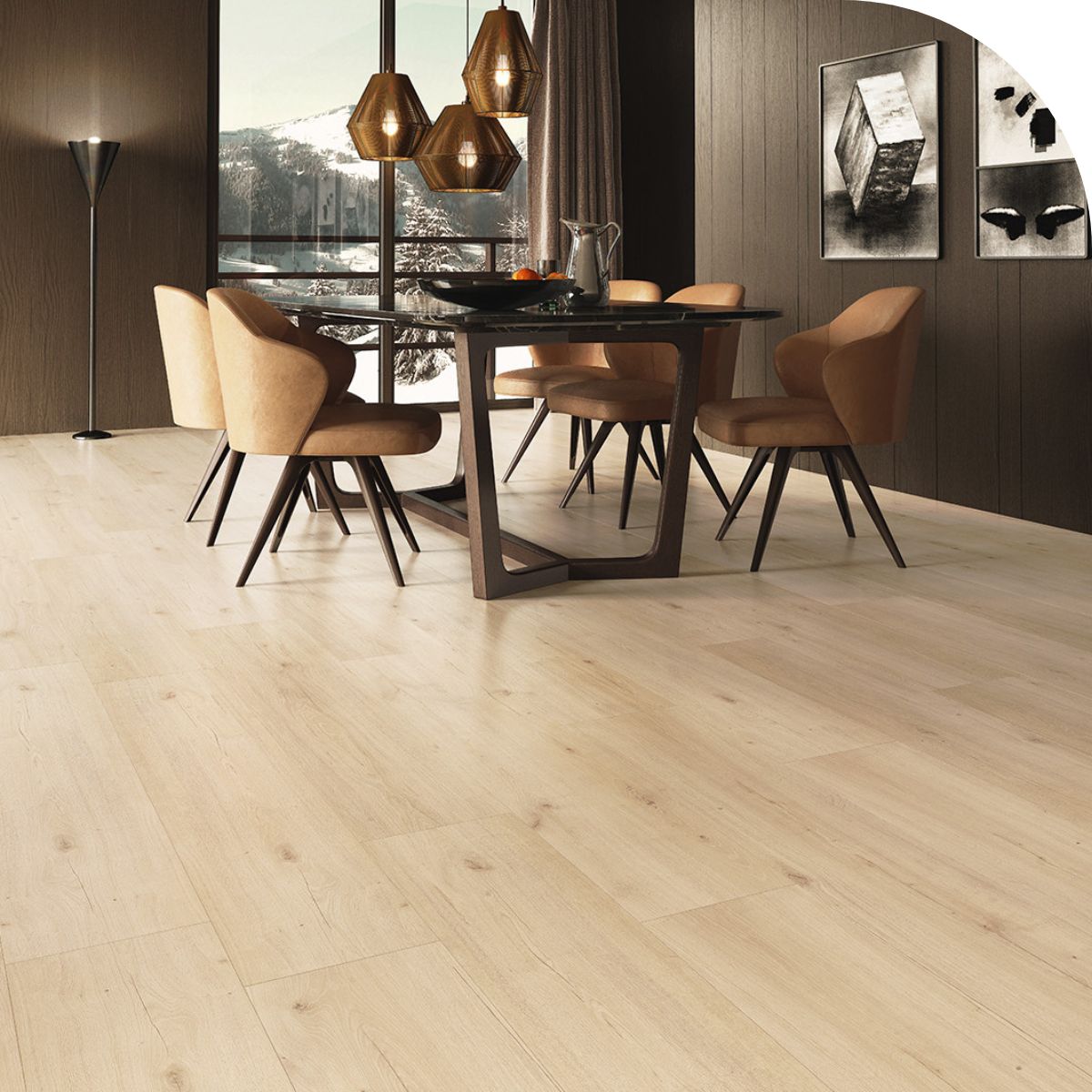 EGGER Aqua+ Laminat Chester Eiche Beige 8mm - Wasserdichter Boden Mit CLIC It! System