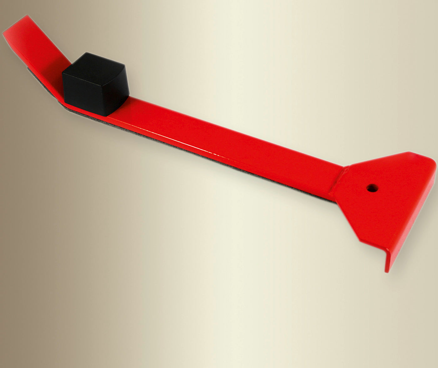 Parkettfreund® - Montageeisen in Rot inklusive Schlagdämpfer (Handwerker Ausführung, silent-cap)