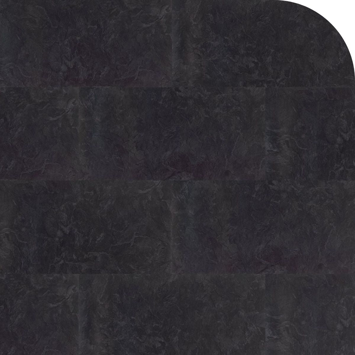 Barth und Co. - SPC Designboden Brick Design - Klick-Vinylboden inkl. Trittschalldämmung - Slate Black - Fliesenoptik - Frontansicht